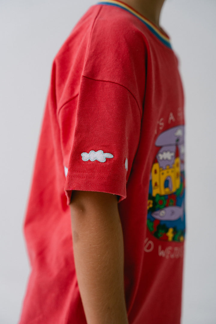 Fish Life Tee - Red PRE-SALE