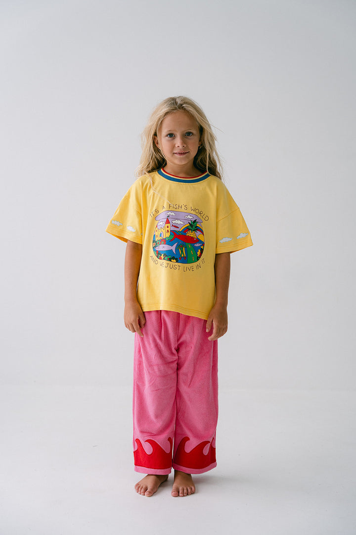 Fish Life Tee - Yellow PRE-SALE