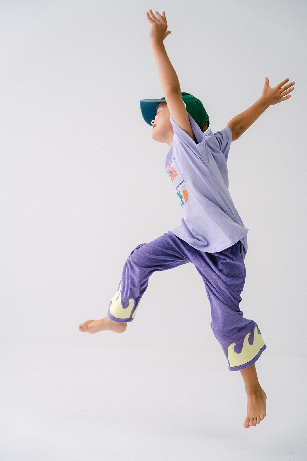 Wave Terry Pants - Cosmic Coral