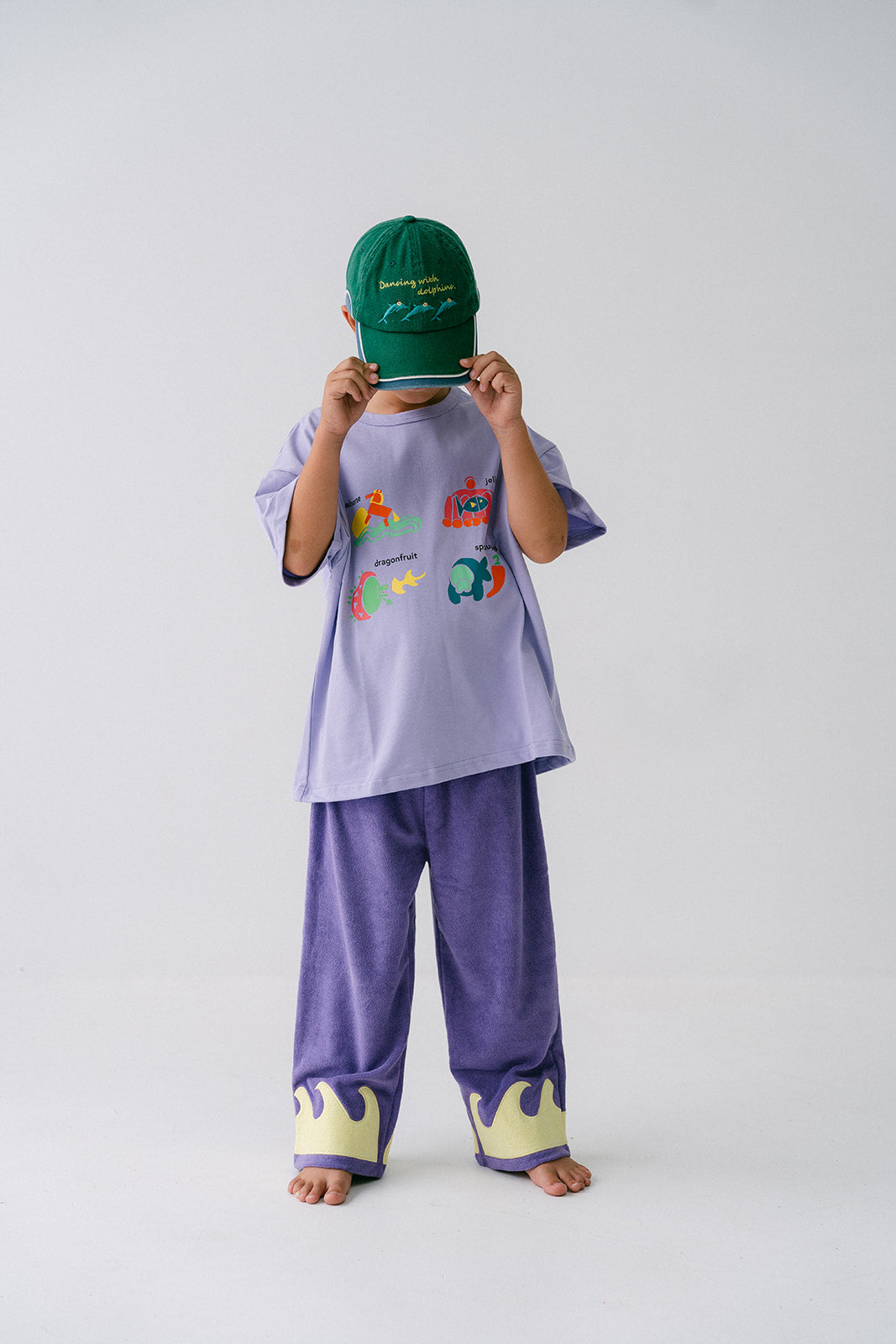 Wave Terry Pants - Cosmic Coral