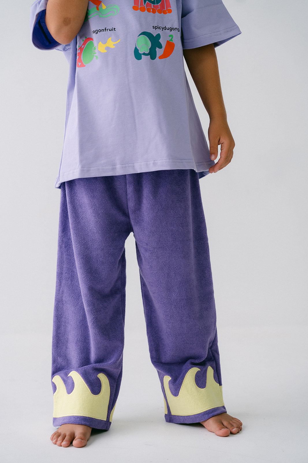 Wave Terry Pants - Cosmic Coral