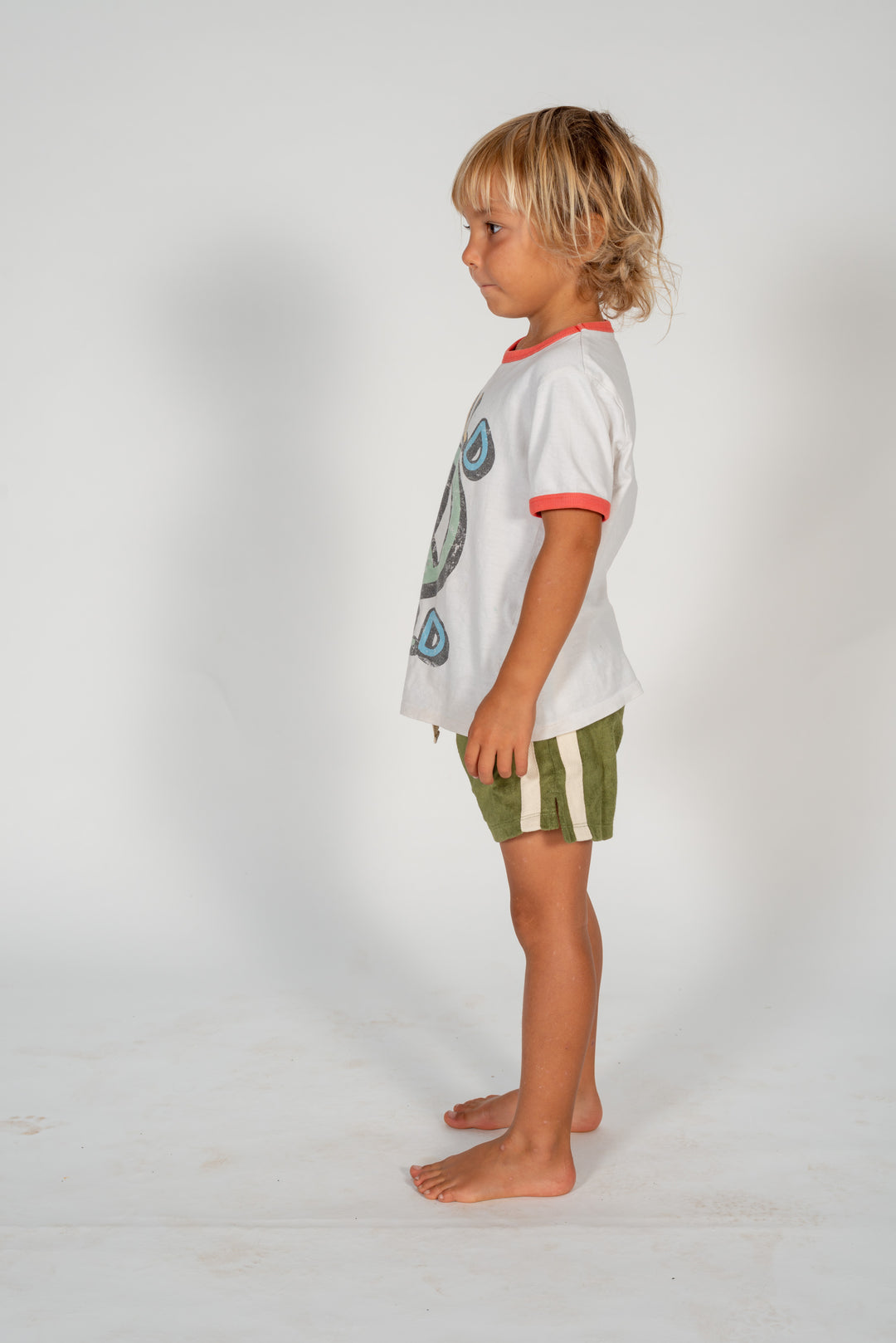 Mini Terry Shorts - Olive