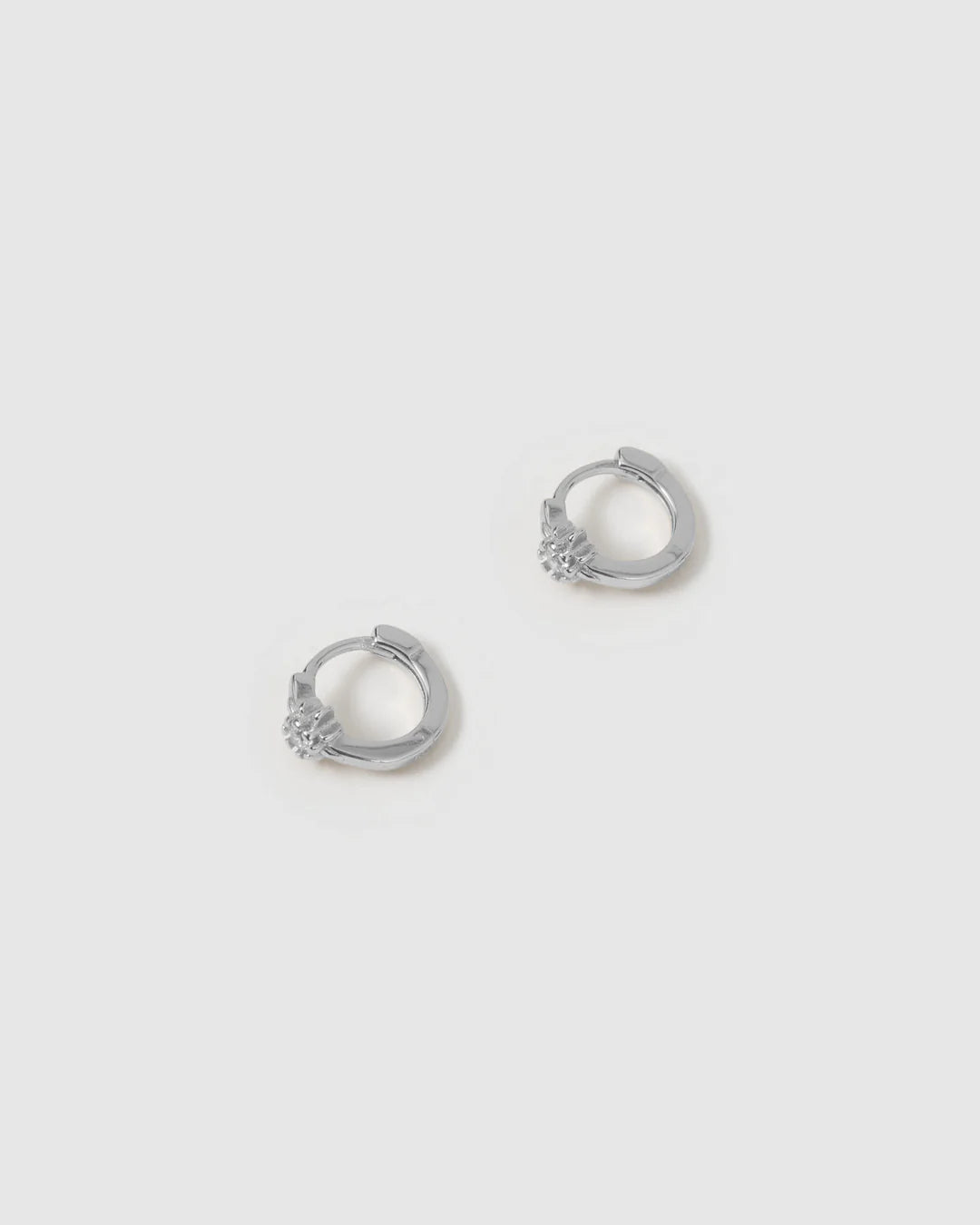 Nova Silver Huggie Earrings