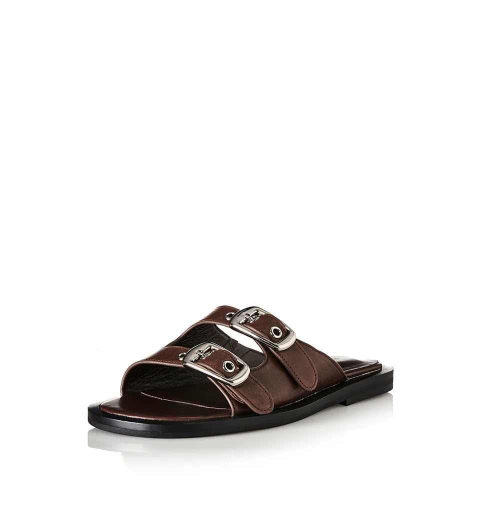Ellis - Choc Oily Leather