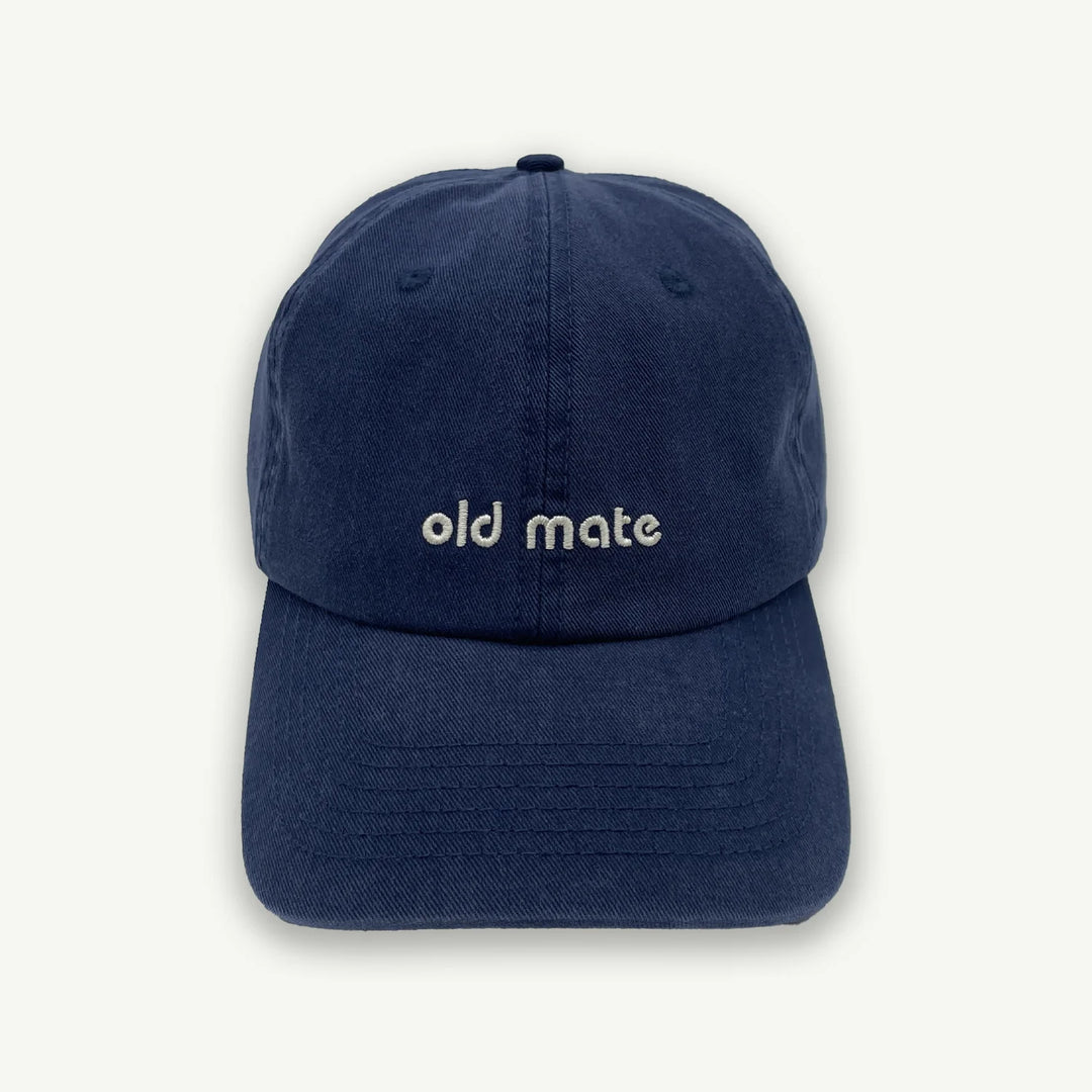 Old Mate Washed Baseball Cap - Navy