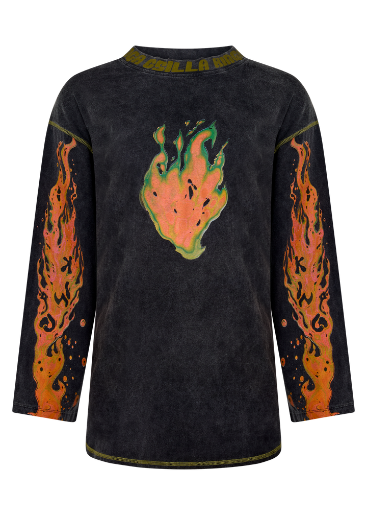 Flaming Heart Tommy Tee