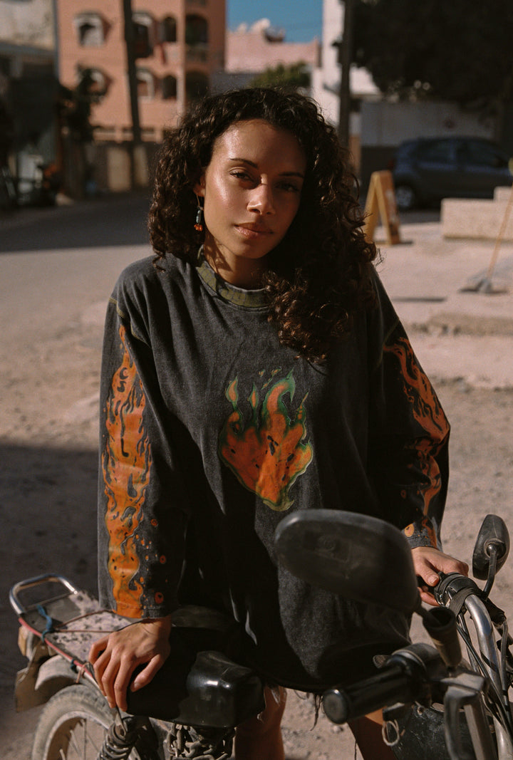 Flaming Heart Tommy Tee