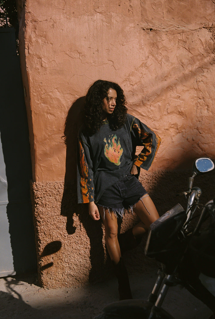 Flaming Heart Tommy Tee