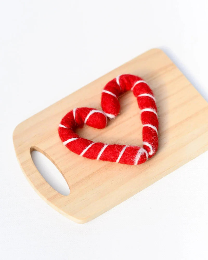 Felt Candy Canes - Set of 2 RED