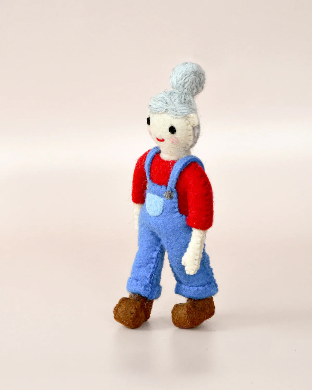 Old MacDonald Female Farmer Felt Toy - Little Woolly Vision x Tara Treasures