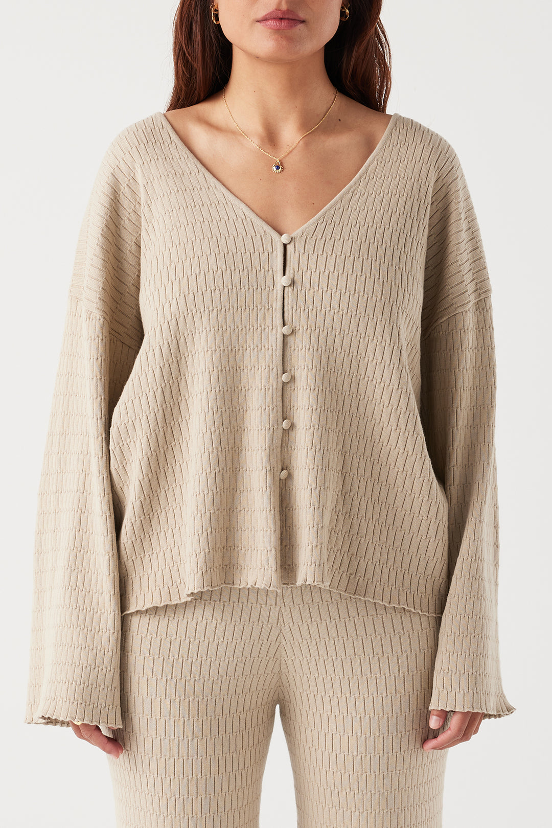 Jude Long Sleeve Top - Taupe