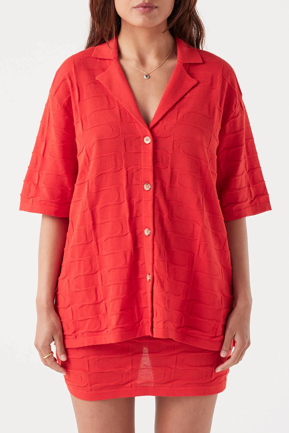 Lara Shirt - Hibiscus