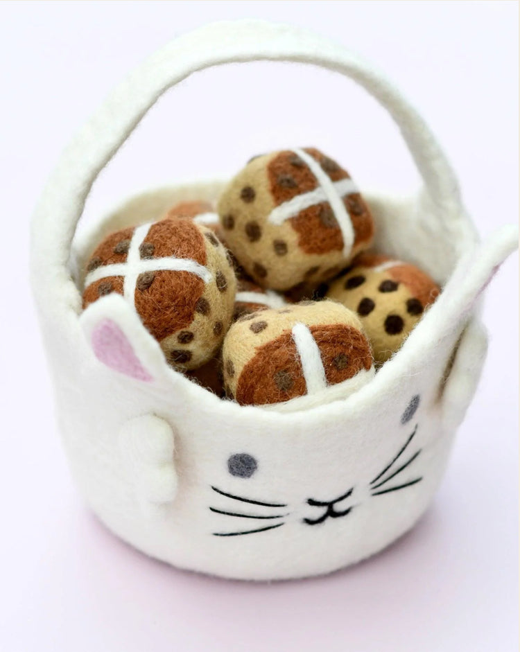 Felt Easter Egg Hunt Basket - Rabbit