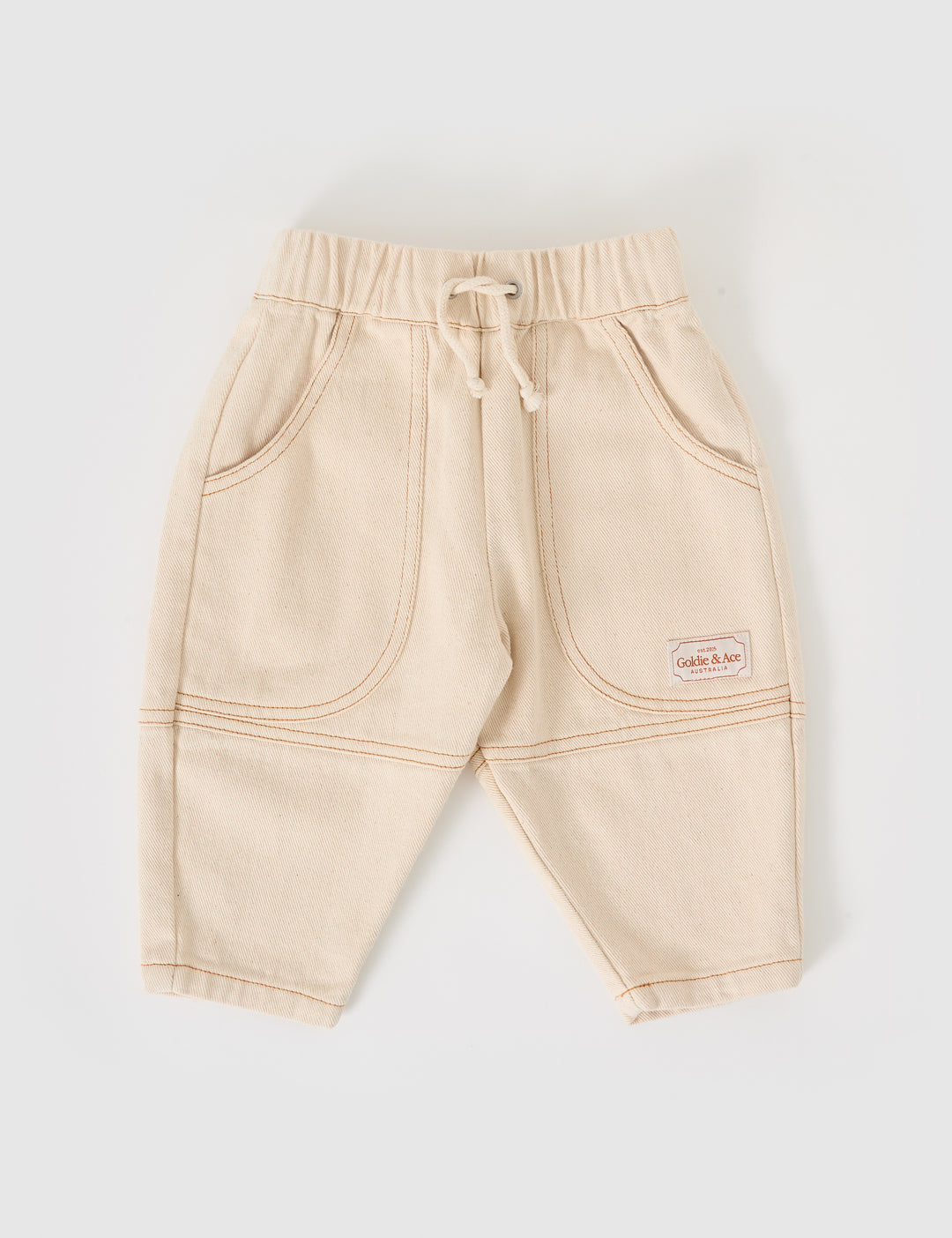 Drew Denim Pocket Pant - Oat