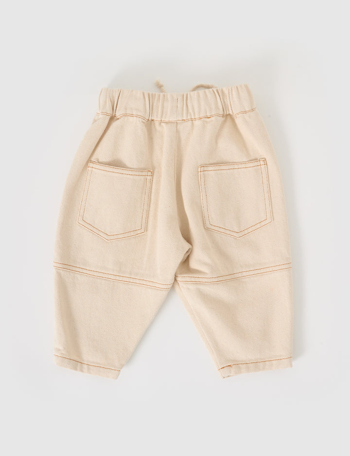 Drew Denim Pocket Pant - Oat