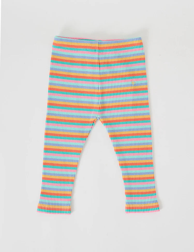 Candy Stripe Rib Leggings