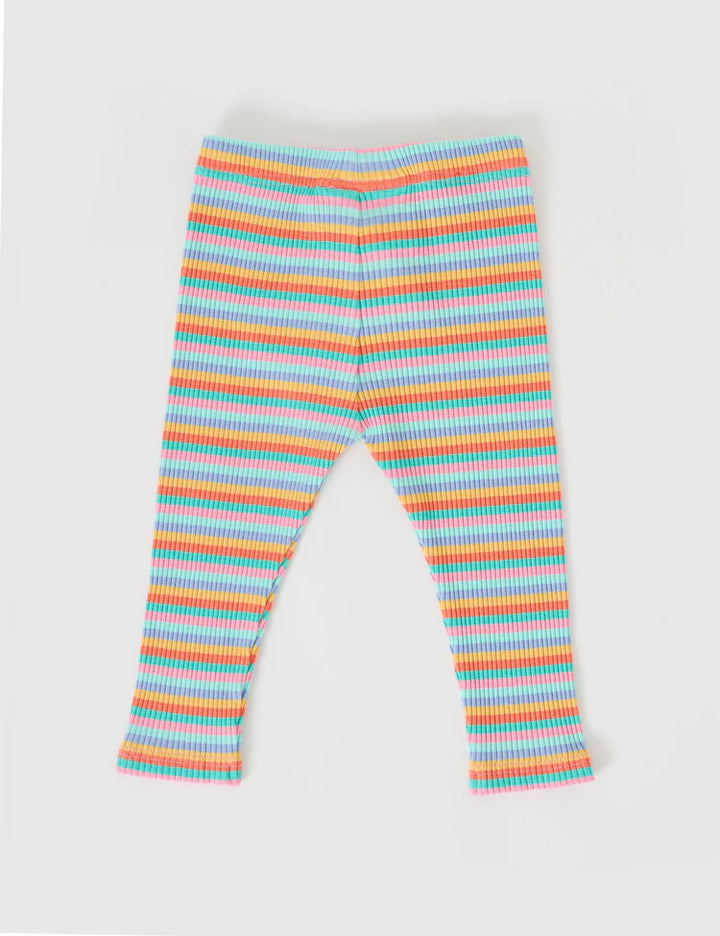 Candy Stripe Rib Leggings