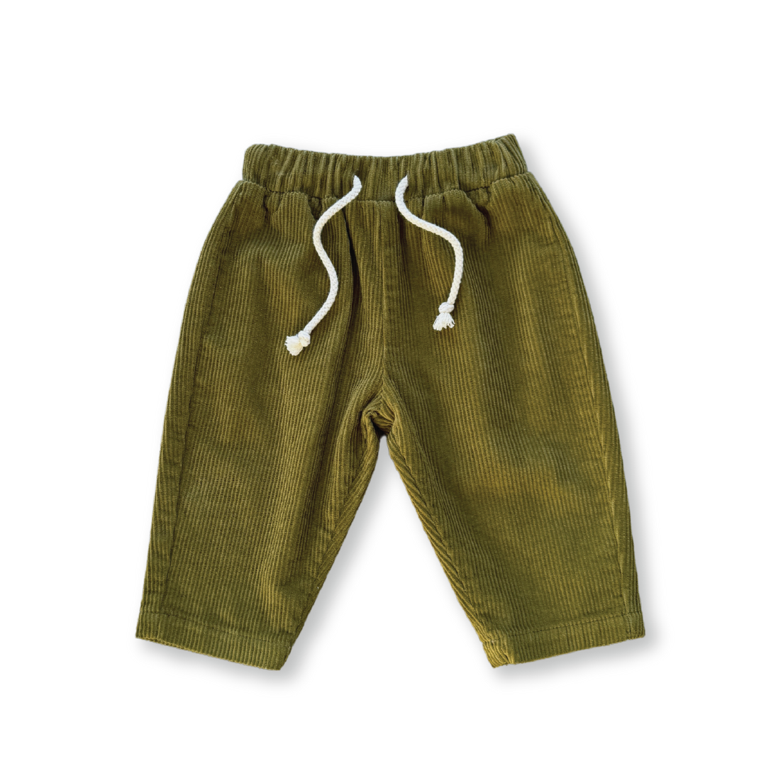 Organic Cord Pant - Herb