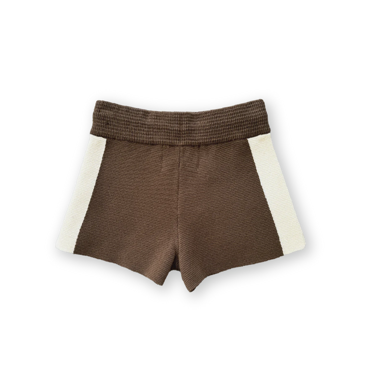 Milano Knitted Shorts - Cafe