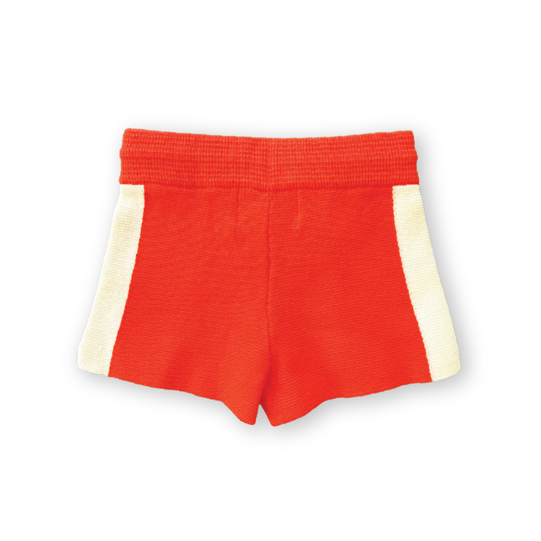 Milano Knitted Shorts - Rosso