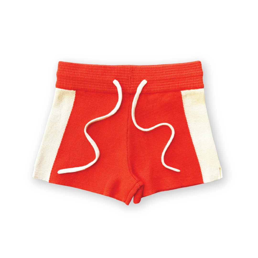 Milano Knitted Shorts - Rosso