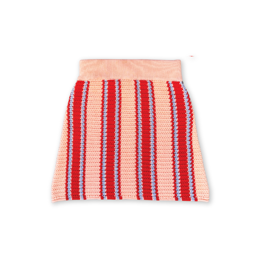 Organic Island Stripe Skirt