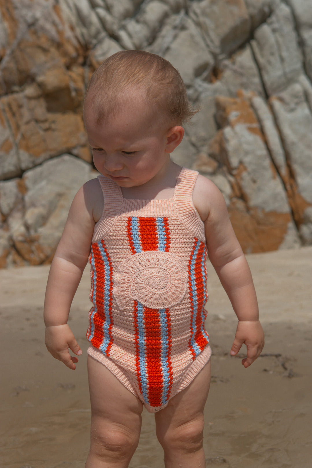 Island Stripe Shell Singletsuit