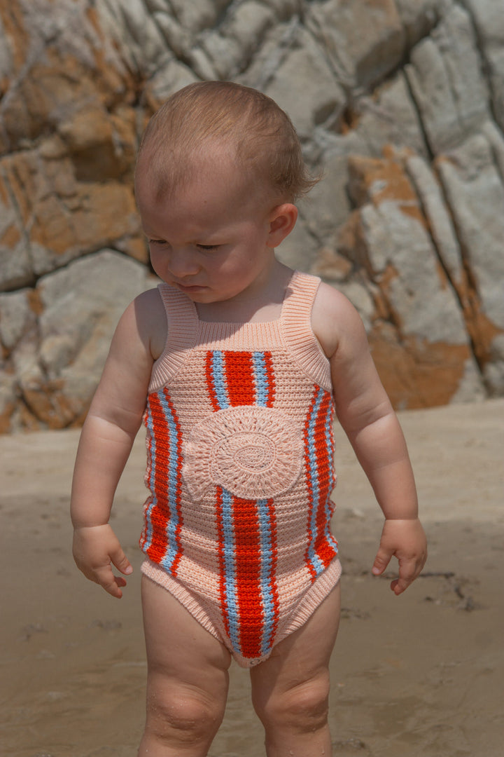 Island Stripe Shell Singletsuit