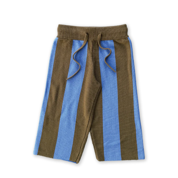 Striped Knit Pant - Coffee