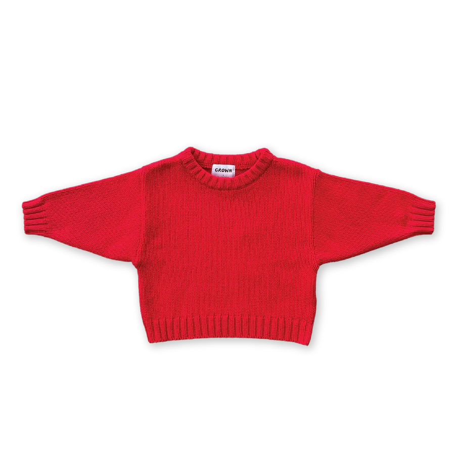 Merino Blend Everyday Pull Over - Flame