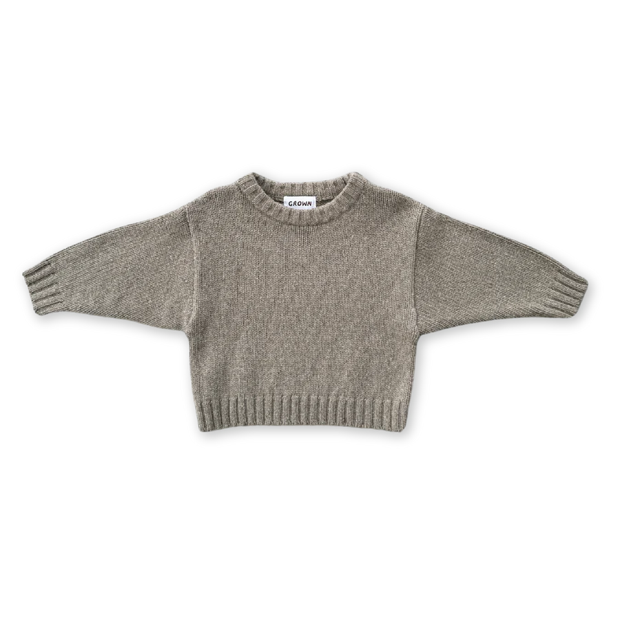 Merino Blend Everyday Pull Over - Grey