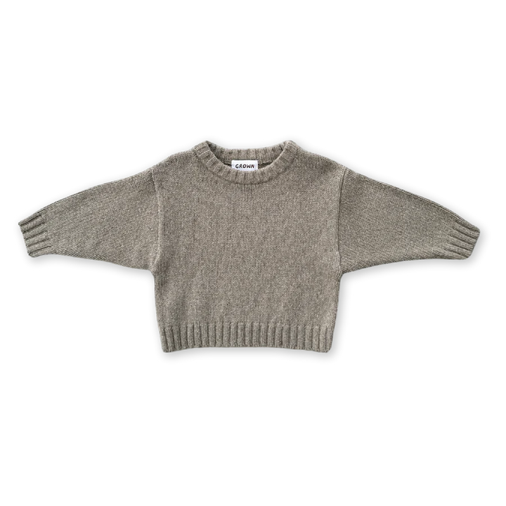 Merino Blend Everyday Pull Over - Grey