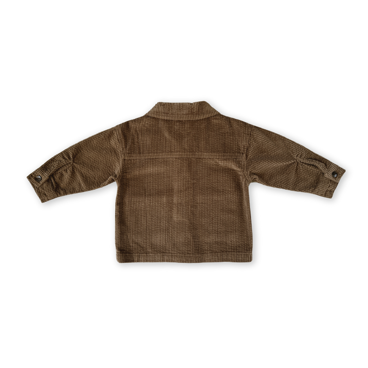 Organic Cord Shirt Jacket - Espresso - PRE-SALE