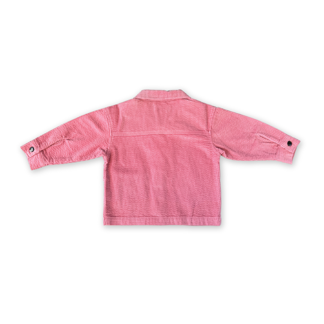 Organic Cord Shirt Jacket - Sorbet - PRE-SALE