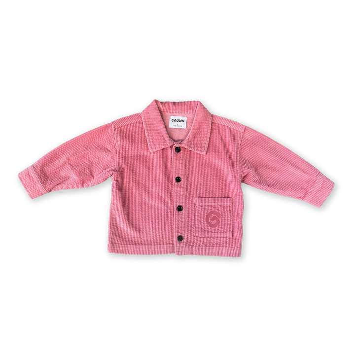 Organic Cord Shirt Jacket - Sorbet - PRE-SALE