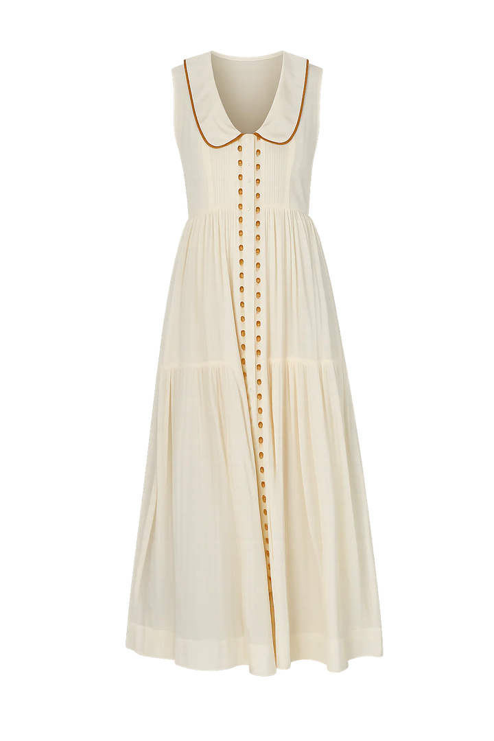 Gabby Midi Dress - Cream