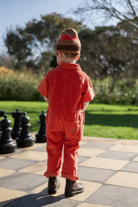 Organic Cord Boilersuit - Sauce