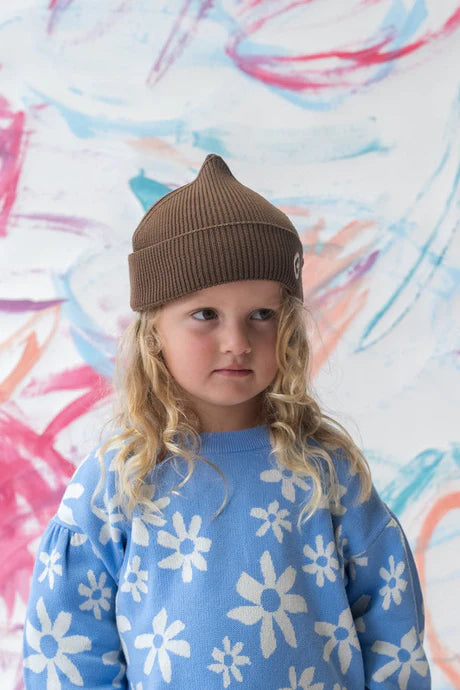Organic Super Pixie Knit Beanie - Espresso