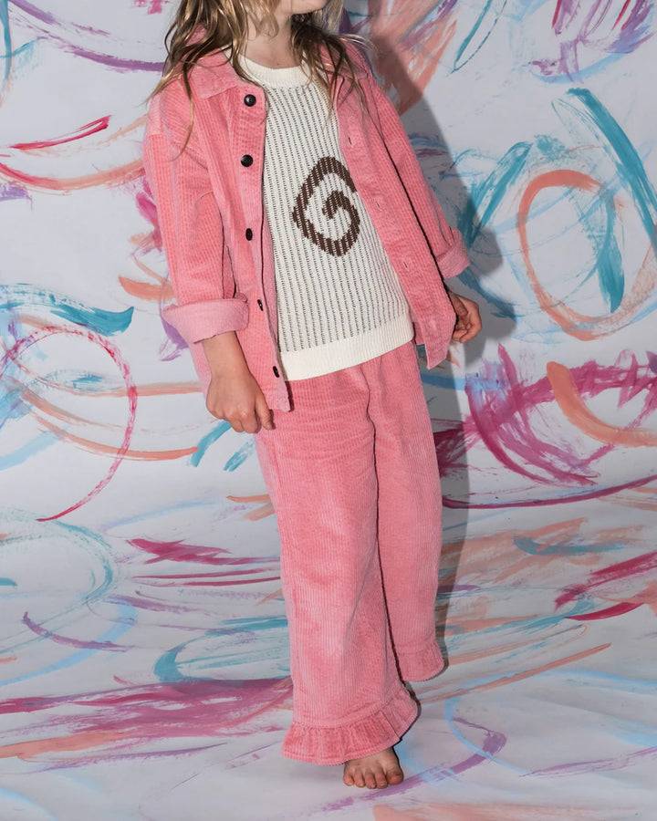 Organic Cord Shirt Jacket - Sorbet - PRE-SALE