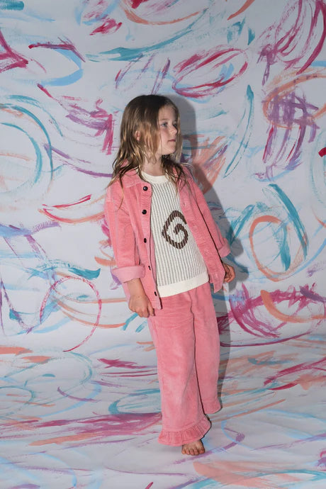 Organic Cord Shirt Jacket - Sorbet - PRE-SALE