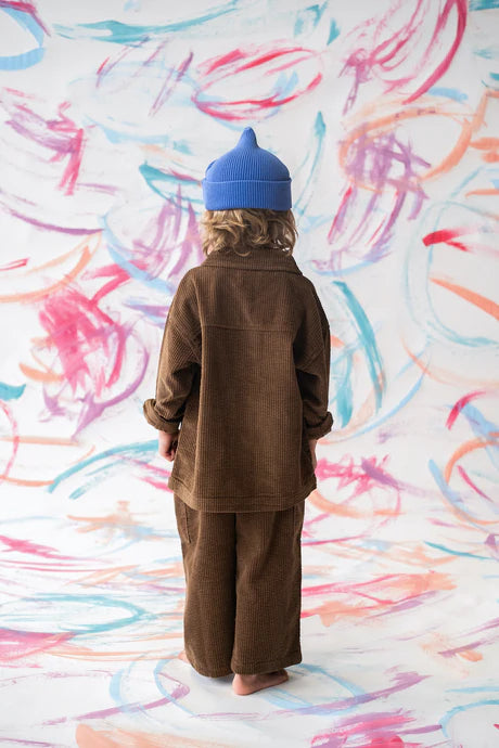 Organic Cord Shirt Jacket - Espresso - PRE-SALE