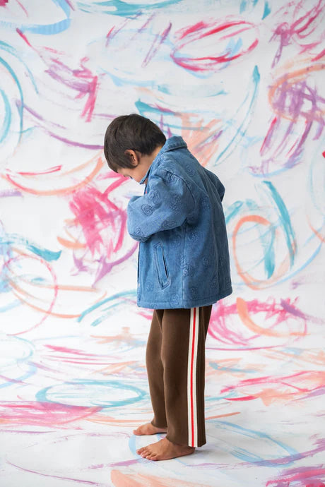 Quilted Swirl Denim Jacket