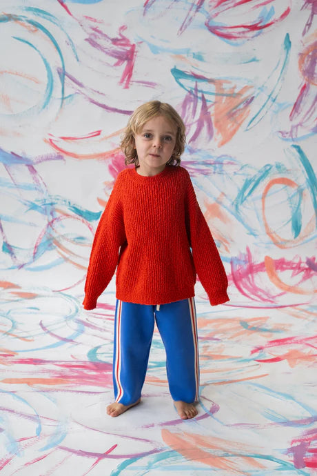 Organic Textured Knit Pull Over - Sauce