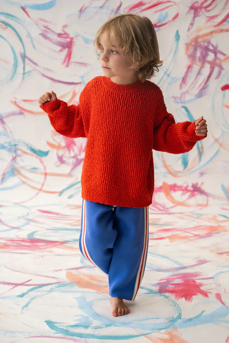 Organic Textured Knit Pull Over - Sauce