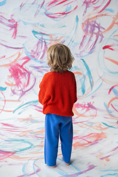 Organic Textured Knit Pull Over - Sauce