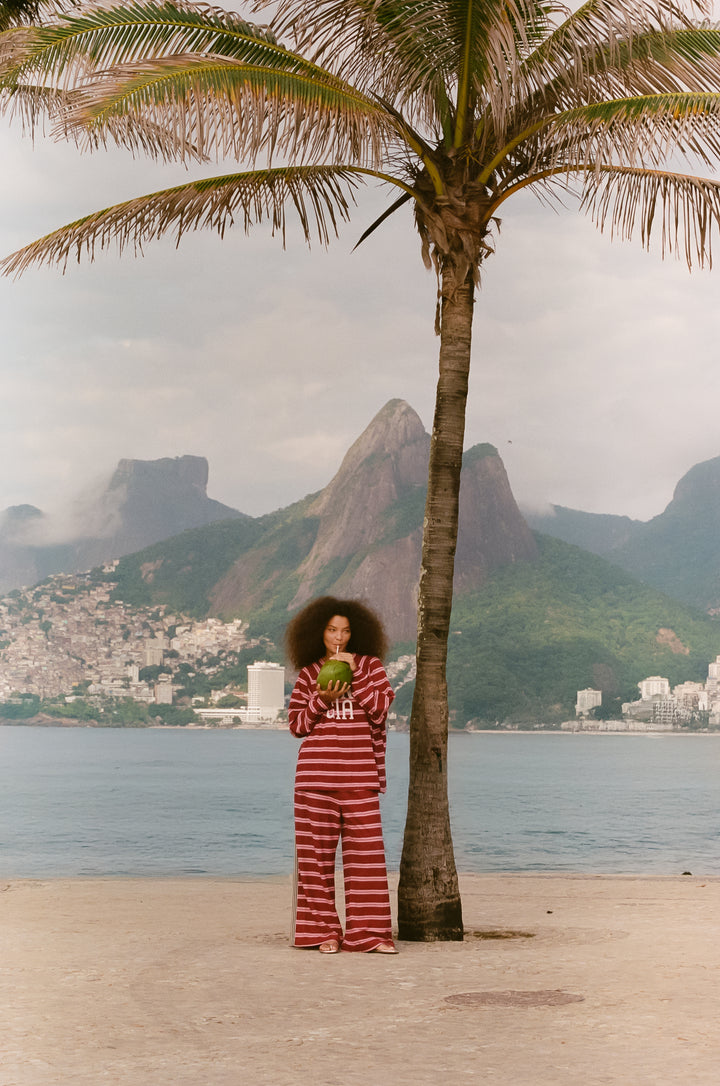 Hades Stripe Wide Leg Pant