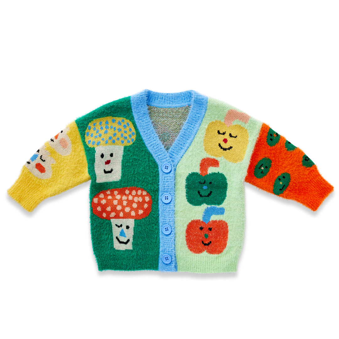 Pocket Patch Knit Cardigan