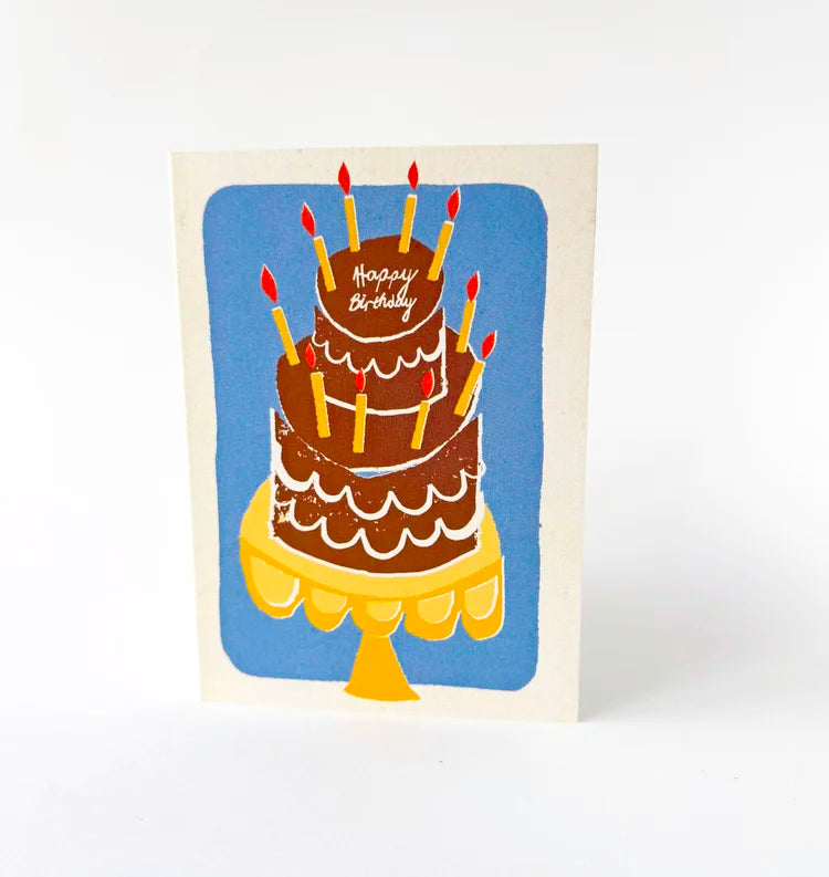 Happy Birthday Chocolate Cake Card