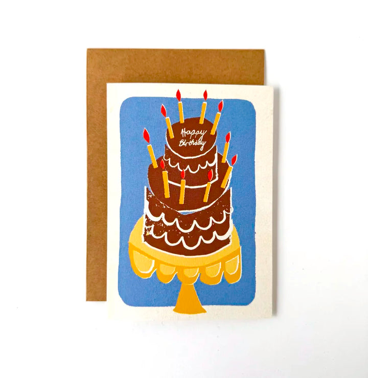 Happy Birthday Chocolate Cake Card