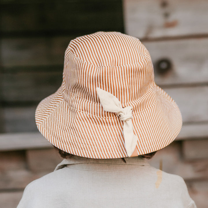 Kids Reversible Classic Bucket Hat - Frankie / Flax